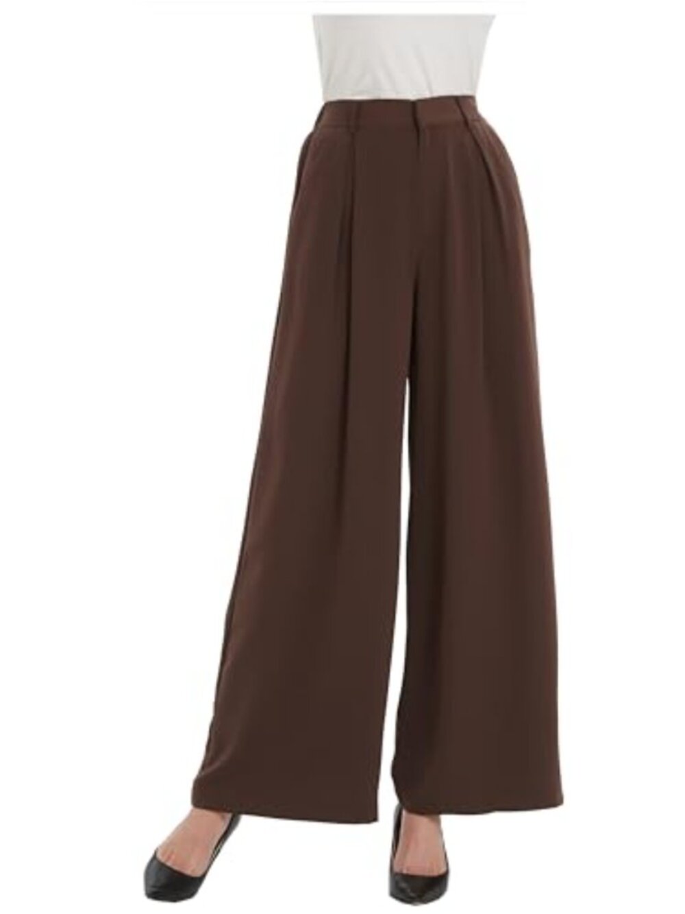 Women's High Waist Wide Leg Palazzo Pants Trousers